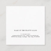 Elegant Clean White Faux Gold Scissors Referral (Achterkant)