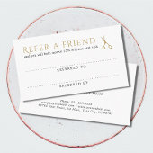 Elegant Clean White Faux Gold Scissors Referral