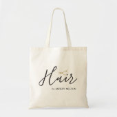Elegant Clean White Scissors Hair Stylist Tote Bag (Voorkant)