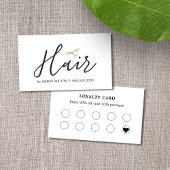 Elegant Clean White Scissors Hair Stylist Visitekaartje