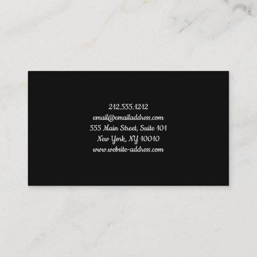 Elegant Cleaning Service Glitter Bokeh Business CA Visitekaartje (Achterkant)