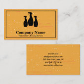 Elegant Cleaning Service Glitter Bokeh Business CA Visitekaartje (Voorkant / Achterkant)