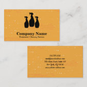 Elegant Cleaning Service Glitter Bokeh Business Ca Visitekaartje (Voorkant / Achterkant)