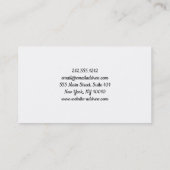 Elegant Cleaning Service Glitter Bokeh Business CA Visitekaartje (Achterkant)