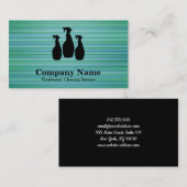 Elegant Cleaning Service Glitter Bokeh Visitekaartje (Voorkant / Achterkant)