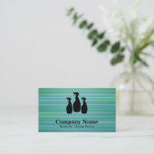 Elegant Cleaning Service Glitter Bokeh Visitekaartje (Staand voorkant)