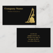 Elegant Cleaning Service Glitter Bokeh Visitekaartje (Voorkant / Achterkant)