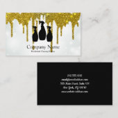 Elegant Cleaning Service Glitter Driving Business Visitekaartje (Voorkant / Achterkant)