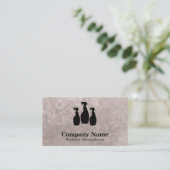 Elegant Cleaning Service Glitter Waterverf Busine Visitekaartje (Staand voorkant)