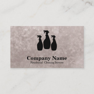 Elegant Cleaning Service Glitter Waterverf Busine Visitekaartje