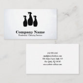 Elegant Cleaning Service Glitter Waterverf Visitekaartje (Voorkant / Achterkant)