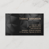 Elegant  Clippers Barber Shop Professional Visitekaartje (Achterkant)