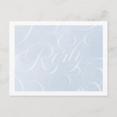 Elegant Cloud Blue Sky Script Waterverf antwoord Uitnodiging Briefkaart (Voorkant)