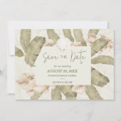 Elegant Coastal Beach Photo Save The Date (Voorkant)