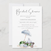 Elegant Coastal Beach Vrijgezellenfeest Foto Kaart (Voorkant)