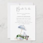 Elegant Coastal Beach Vrijgezellenfeest Save the D Kaart (Voorkant)