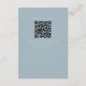 Elegant Coastal Blue Modern Wedding Informatiekaartje (Achterkant)