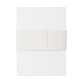 Elegant Coastal Blue Seashell Uitnodigingen Wikkel (Achterkant Voorbeeld)