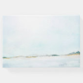 Elegant Coastal Oceanfront Bruiloft Gastenboek (Achterkant)