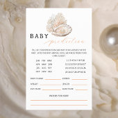 Elegant Coastal Pearl Baby Prediction Kaart
