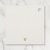 Elegant Coastal Sand Beach Rocky Seascape Wedding Bedankjes Labels (Achterkant)