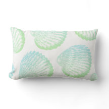 Elegant Coastal Zee Green Gradient Seashells