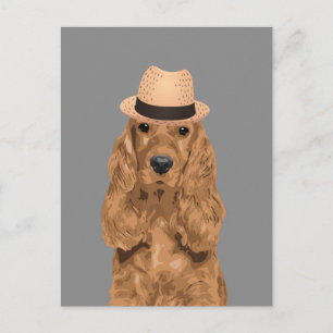 Elegant Cocker Spaniel Briefkaart voor Hondenliefh