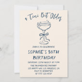 Elegant Cocktail A Tini Bit Older 30th Birthday Kaart (Voorkant)