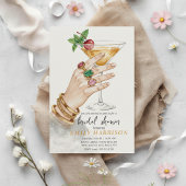 Elegant Cocktail Bridal Shower Invitation Art Kaart