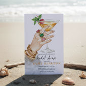 Elegant Cocktail Bridal Shower Invitation Art Kaart