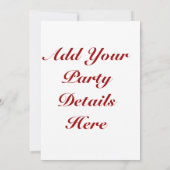 Elegant Cocktail Party Invitation Kaart (Achterkant)