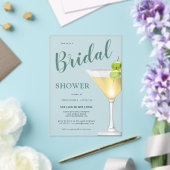 Elegant cocktailglas Vrijgezellenfeest bevroren Acryl Uitnodigingen (Insitu (Huwelijk))