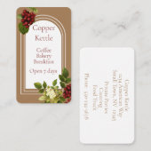 Elegant Coffee Bean Coffee Shop Visitekaartje (Voorkant / Achterkant)