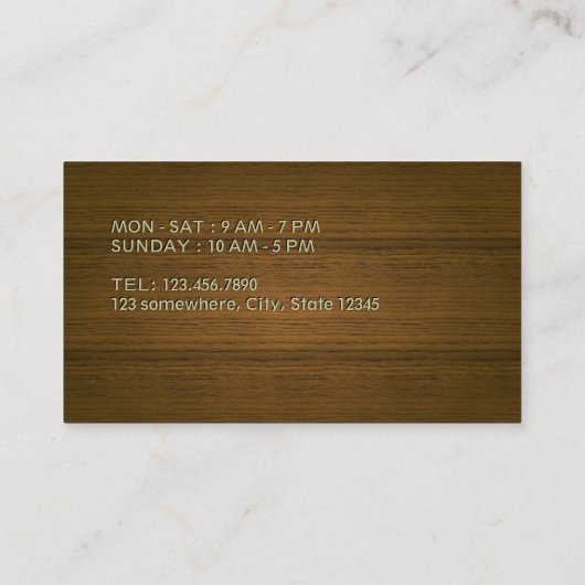 Elegant Coffee Beans Coffee Loyalty (Achterkant)