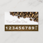 Elegant Coffee Beans Coffee Loyalty (Voorkant)