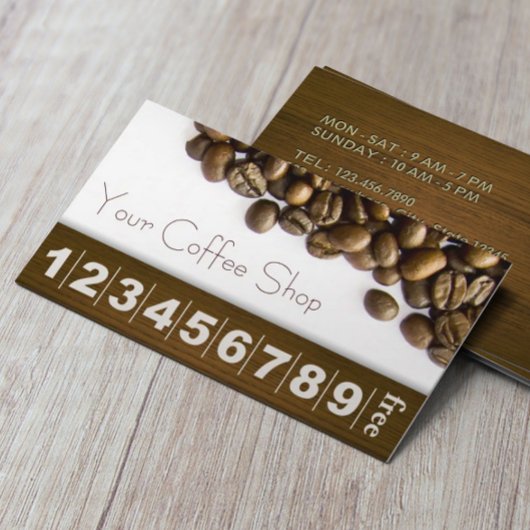 Elegant Coffee Beans Coffee Loyalty
