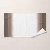 Elegant Coffee Brown Stripes Bad Handdoek (Handdoek)
