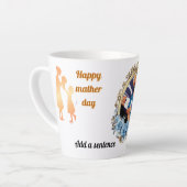 Elegant Coffee Mug with Classic Gold Frame - Desig Latte Mok (Linkerhoek)