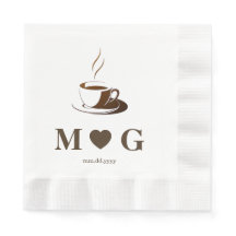 Elegant Coffee Party Wedding Coined Luncheon