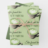 Elegant Coffee Thema Perfect Matcha Bruidsmeisje S Inpakpapier Vel (In situ)