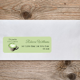 Elegant Coffee Thema Perfect Matcha Bruidsmeisjesf Etiket