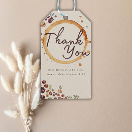 Elegant Coffee Theme Baby shower Cadeaulabel