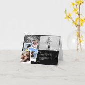 Elegant Collage Fathers Day Fotokaart Kaart (Gele Bloem)