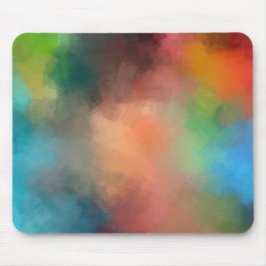 Elegant Colorful Abstract Art Trendy Sjabloon Muismat (Voorkant)