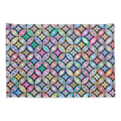 Elegant Colorful Abstract Glas in lood Patroon Kussensloop (Achterkant-Rechts)