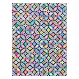 Elegant Colorful Abstract Glas in lood Patroon Tafelkleed