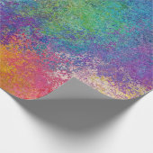 Elegant Colorful Acryly Abstract Grunge Artwork Cadeaupapier (Hoek)