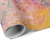 Elegant Colorful Acryly Abstract Grunge Artwork Cadeaupapier (Rol Hoek)