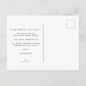 Elegant Colorful Beauty Flowers Aankondigingskaart (Achterkant)