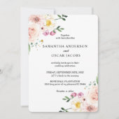 Elegant Colorful Beauty Flowers & Gold Drups Kaart (Voorkant)